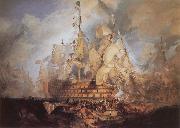 J.M.W. Turner The Battle of Trafalgar oil painting